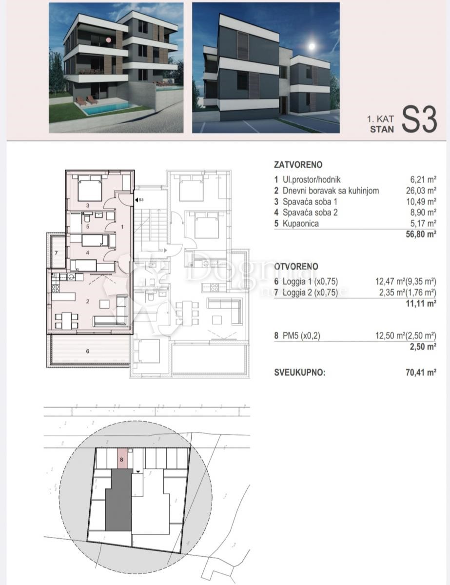 Allogio Šimuni, Pag, 78,26m2