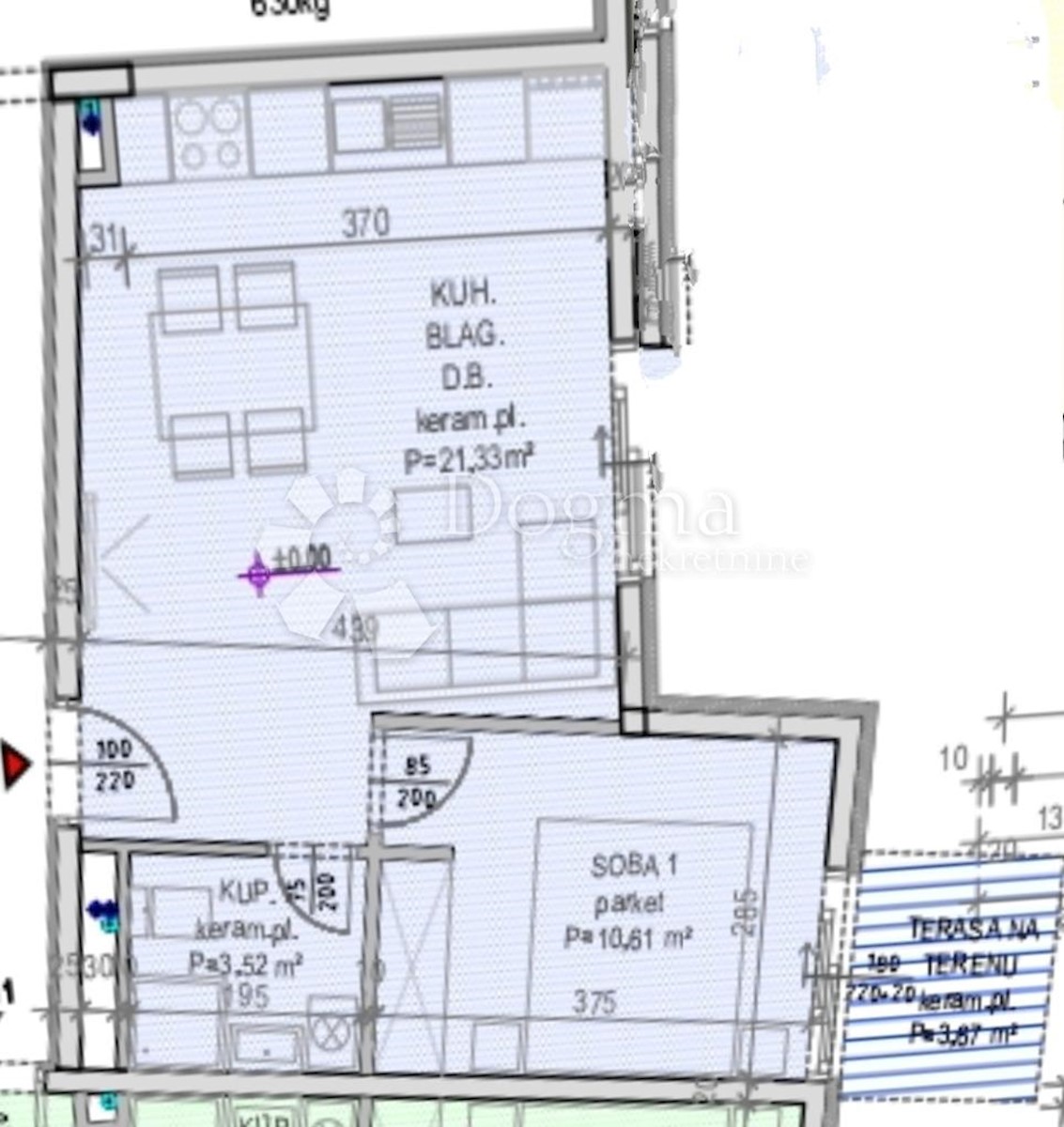 Allogio Slatine, Split - Okolica, 52,63m2