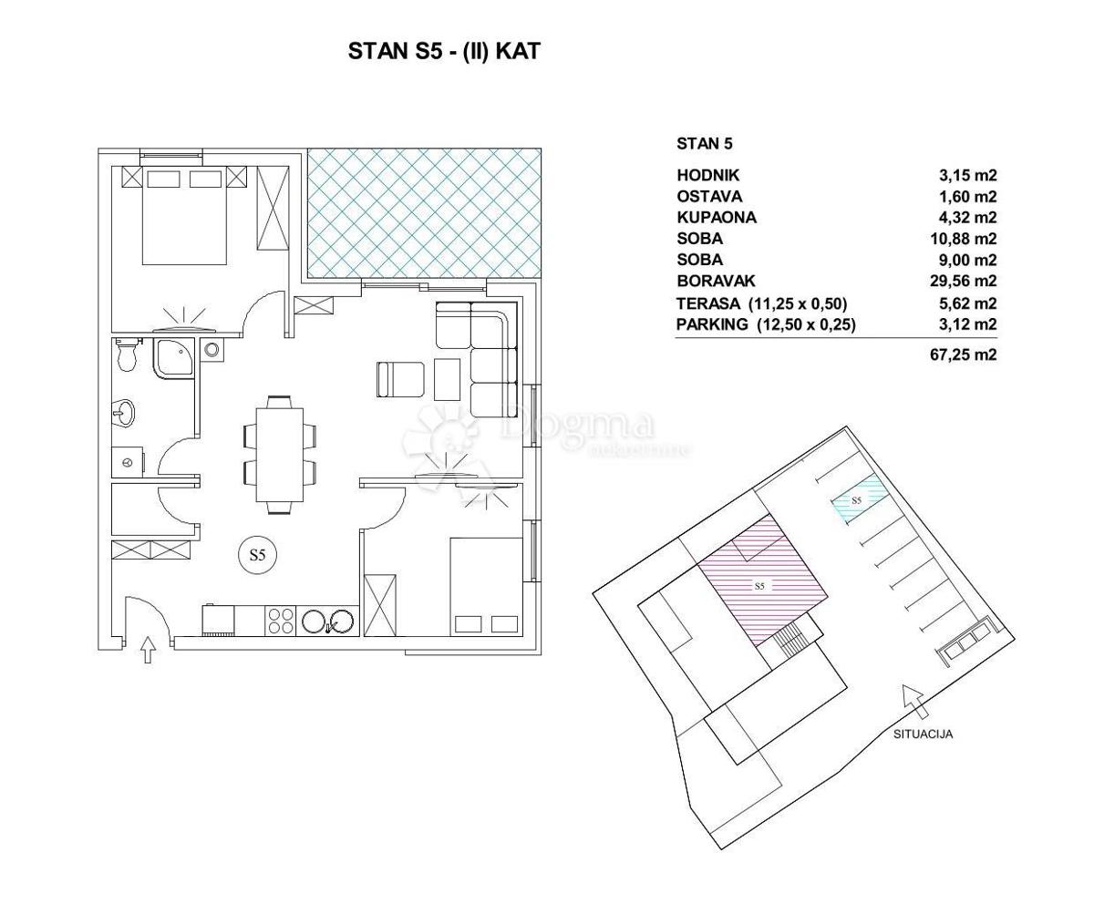 Allogio Pag, 55,94m2
