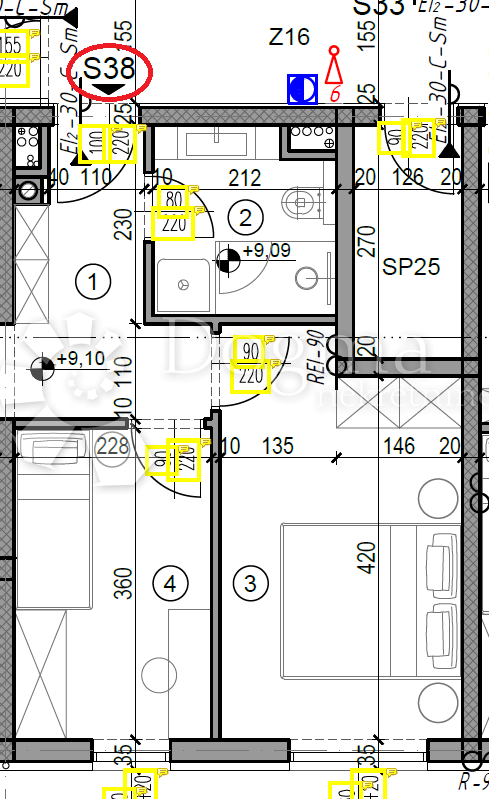 Allogio Monvidal, Pula, 49,05m2