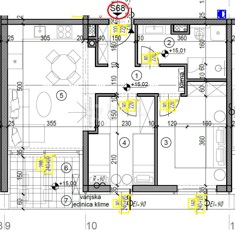 Allogio Monvidal, Pula, 54,01m2