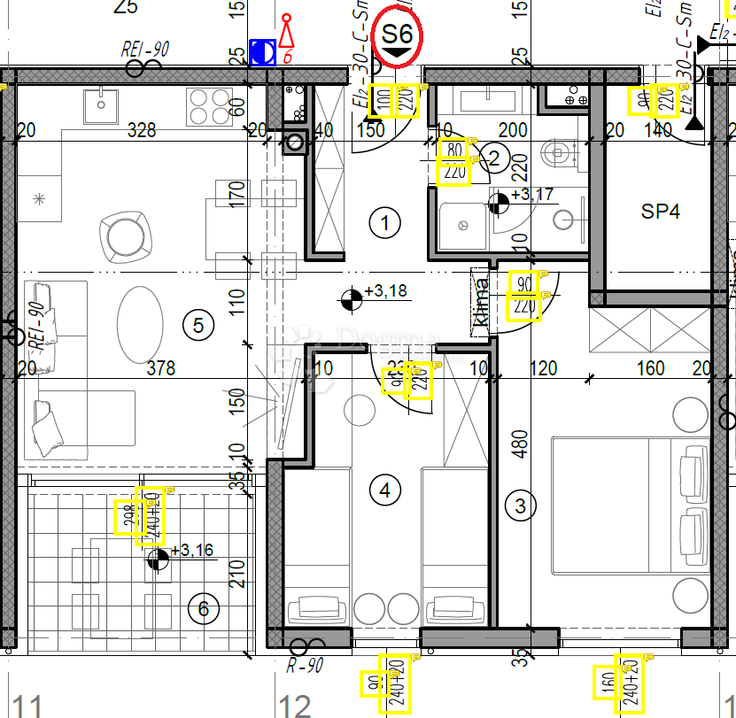 Allogio Monvidal, Pula, 49,05m2