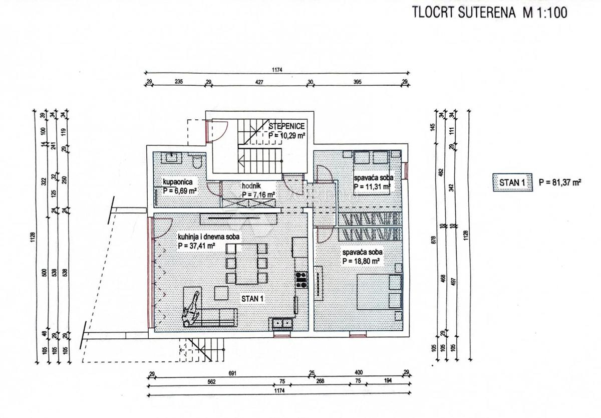 Allogio Biograd na Moru, 84,75m2