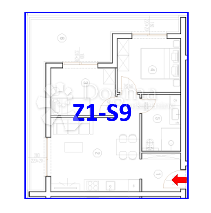 Z1/S9, NUOVO COMPLESSO RESIDENZIALE E COMMERCIALE VELI VRH - appartamento