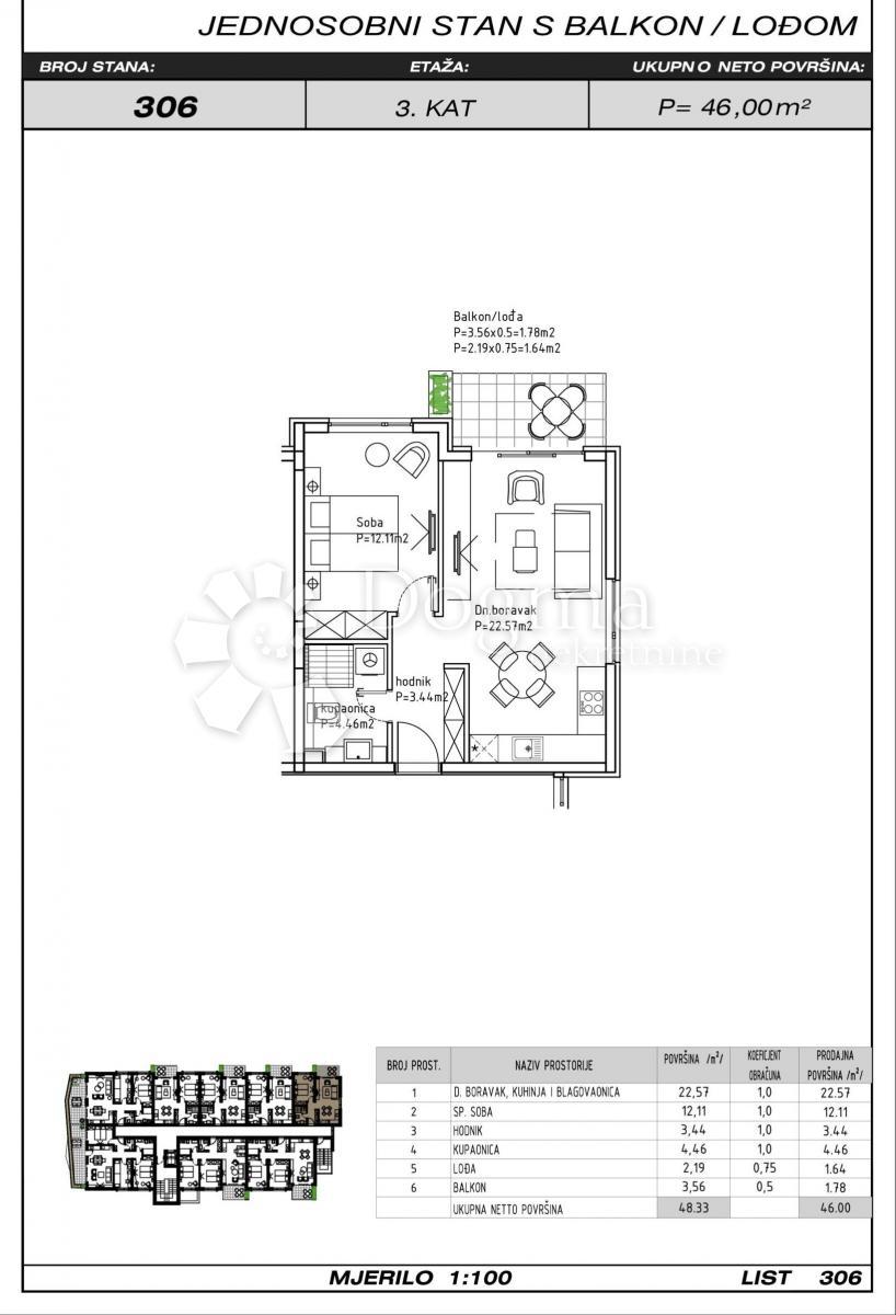 Allogio Makarska, 47,94m2