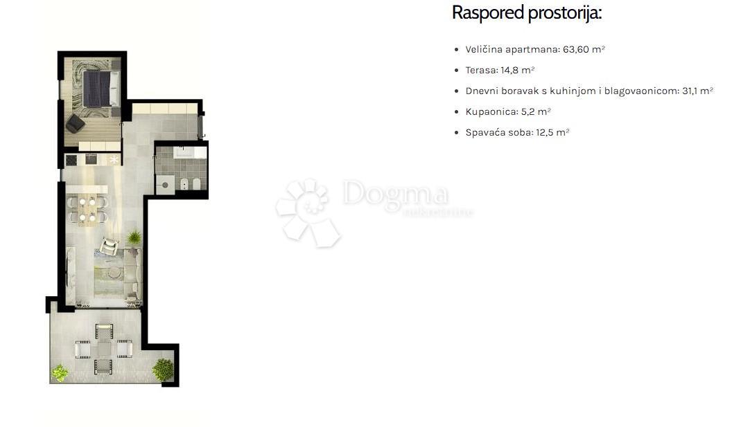 Allogio Umag, 63,60m2