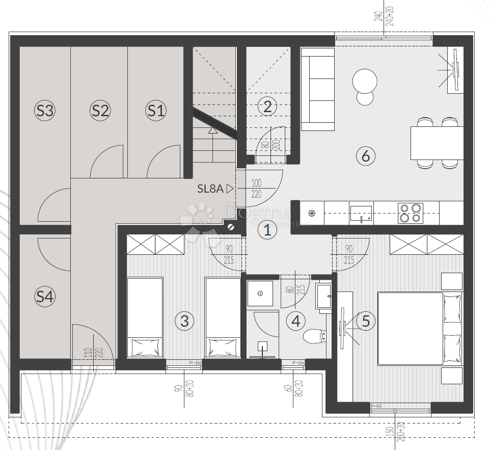 Allogio Štinjan, Pula, 57,13m2