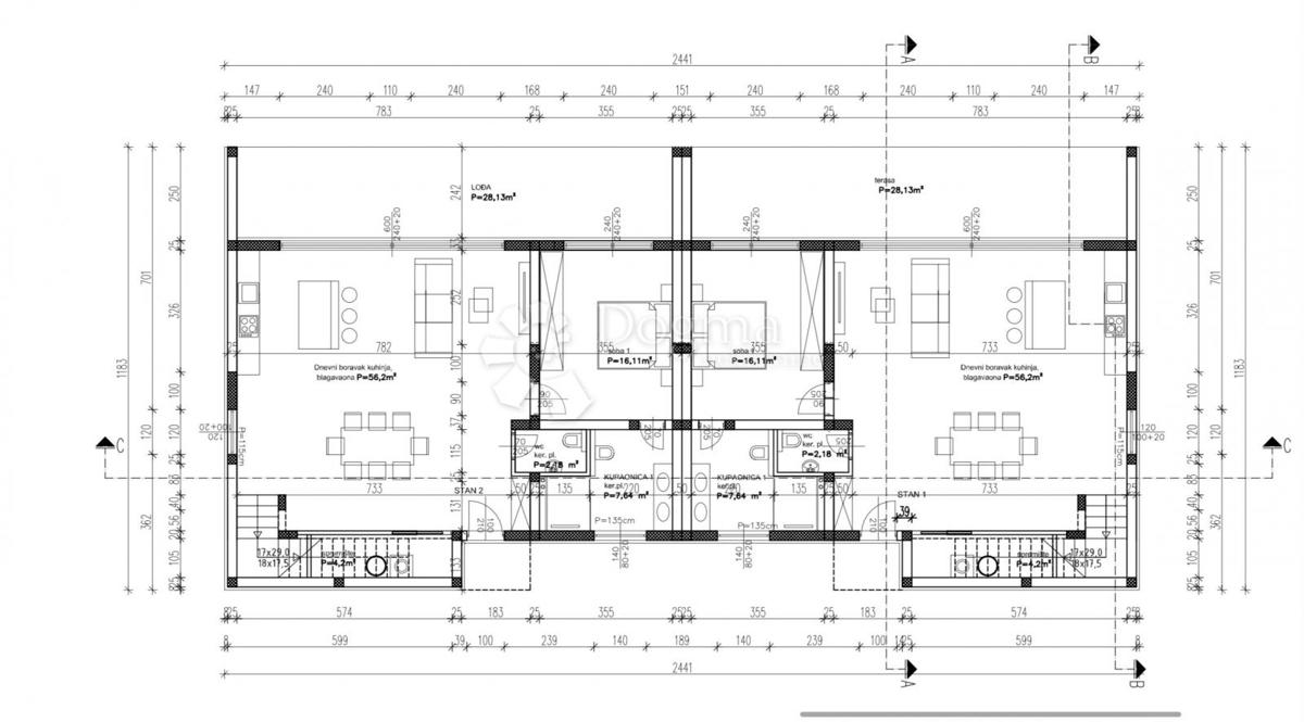 Casa Drage, Pakoštane, 150m2