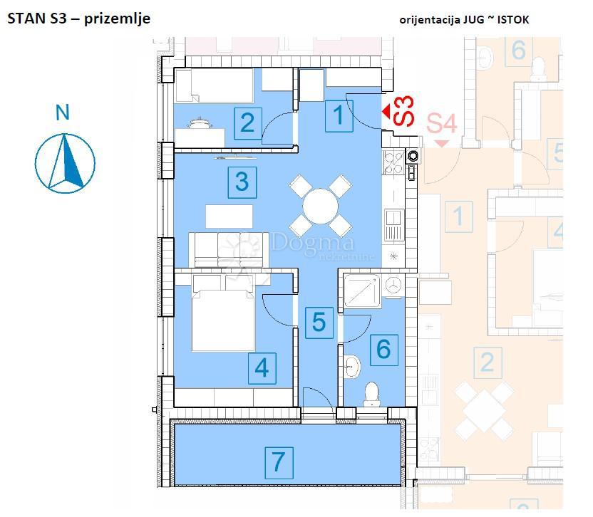 Allogio Đurđevac, 54,70m2