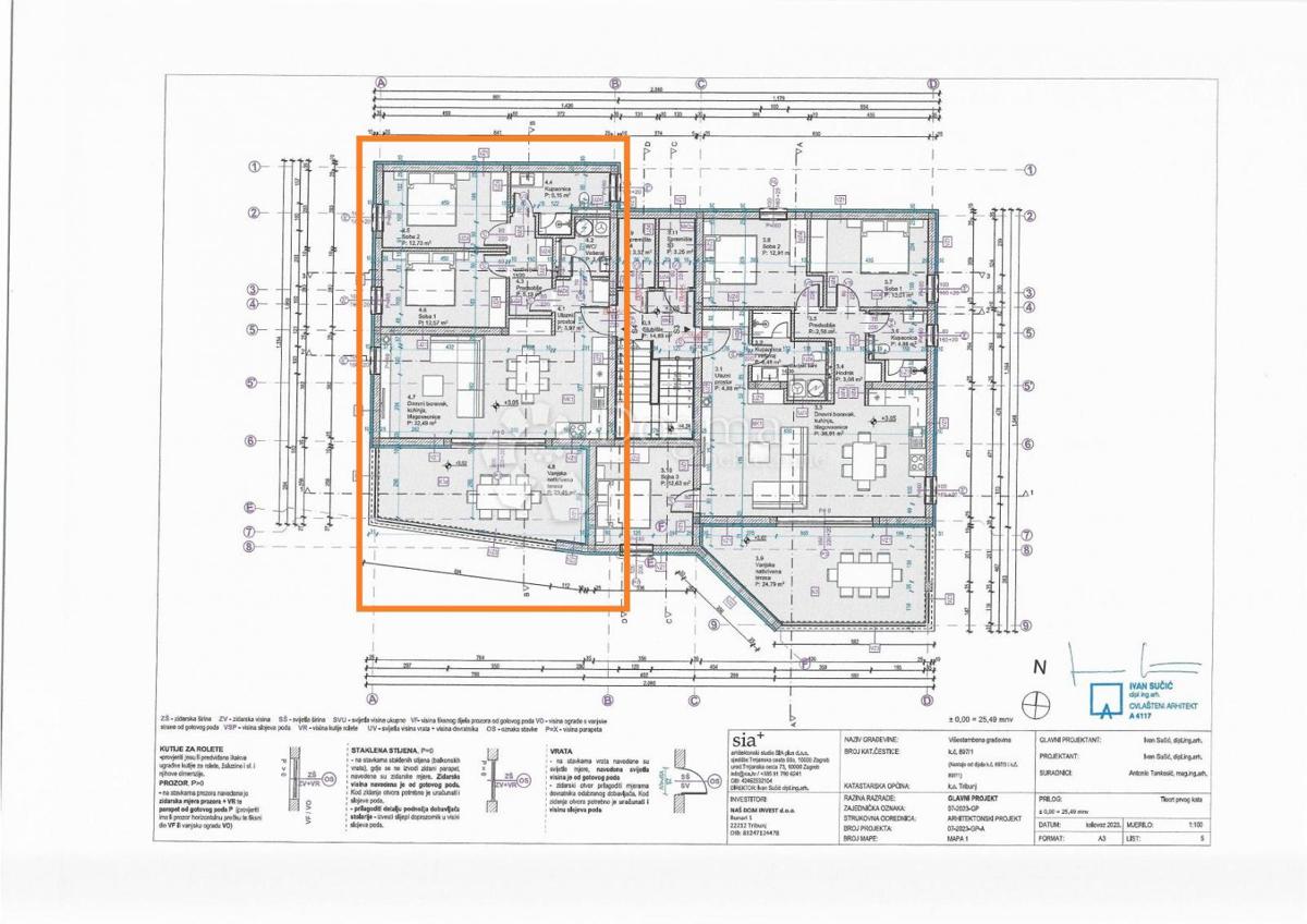 Allogio Tribunj, 91,55m2