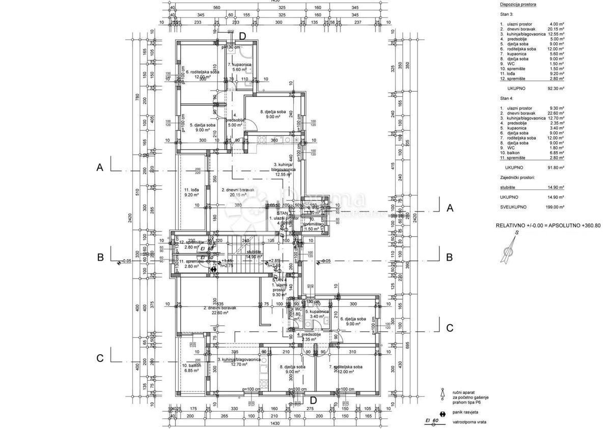 Allogio Mladenići, Viškovo, 90m2