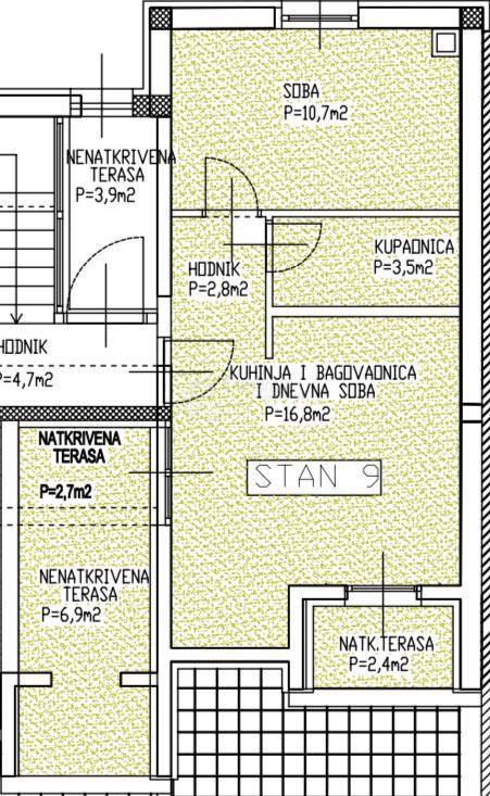 Allogio Turanj, Sveti Filip I Jakov, 39,21m2 netto