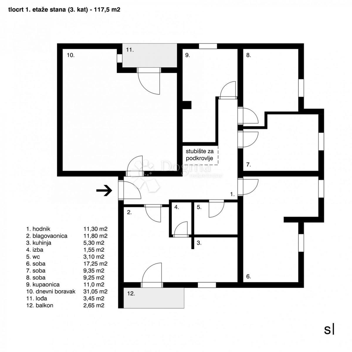 Allogio Adamovec, Sesvete, 140,46m2