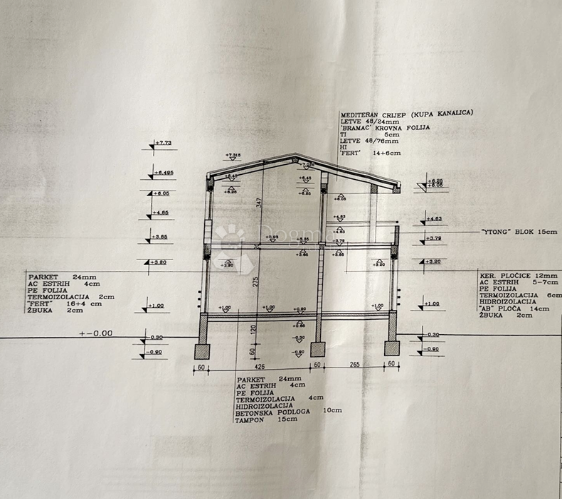 Casa incompiuta a Ražanac con vista mare