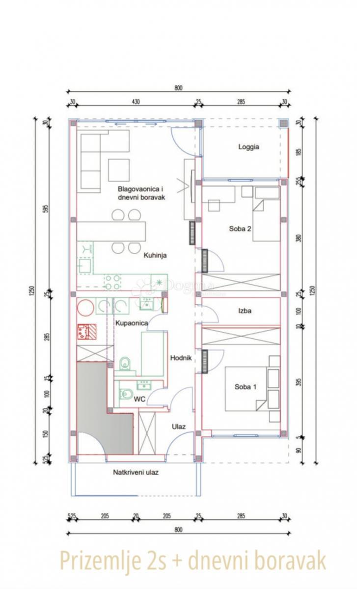 Allogio Antunovac, Virovitica, 102,86m2