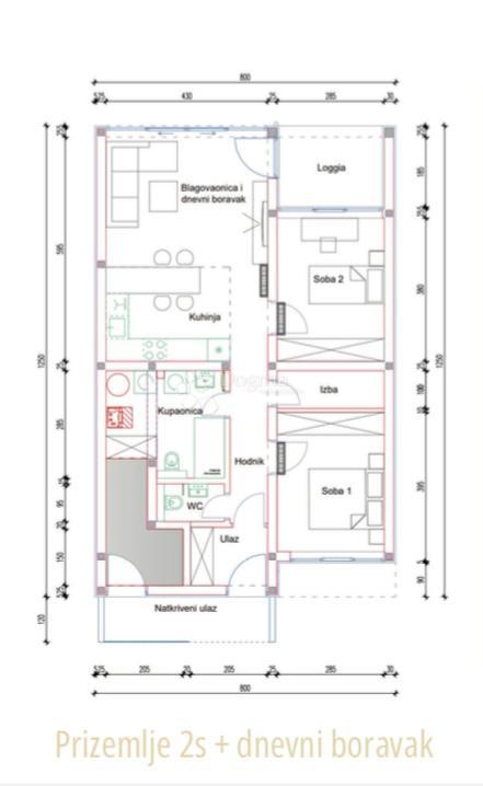 Allogio Antunovac, Virovitica, 102,86m2