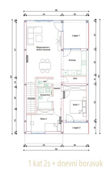 Allogio Antunovac, Virovitica, 102,86m2