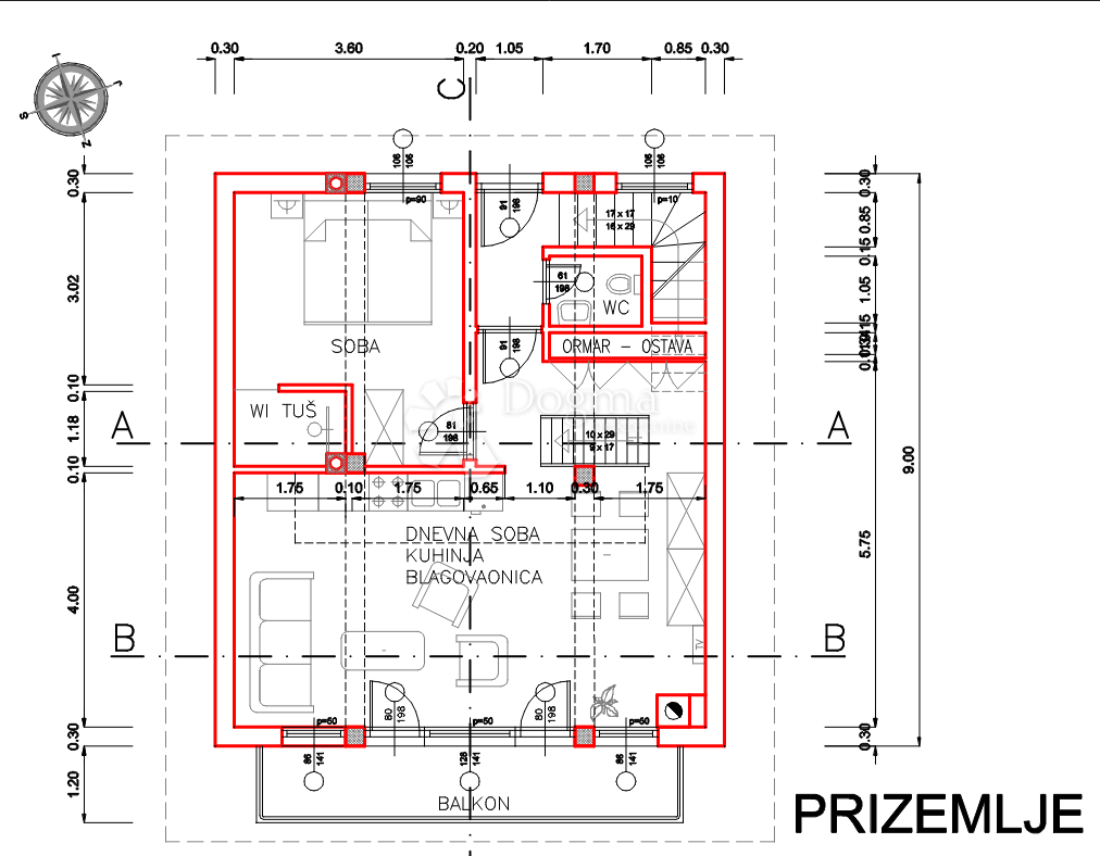 Terreno edificabile Hlevci, Skrad, 706m2