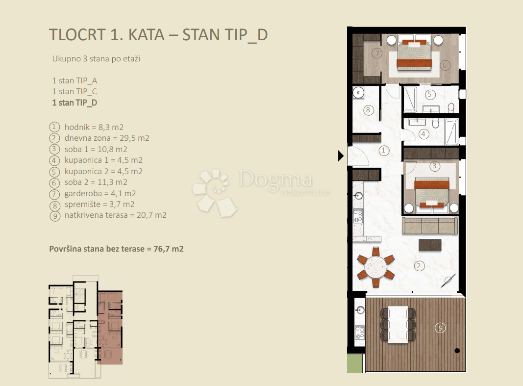 Allogio Novigrad, 115.10m2