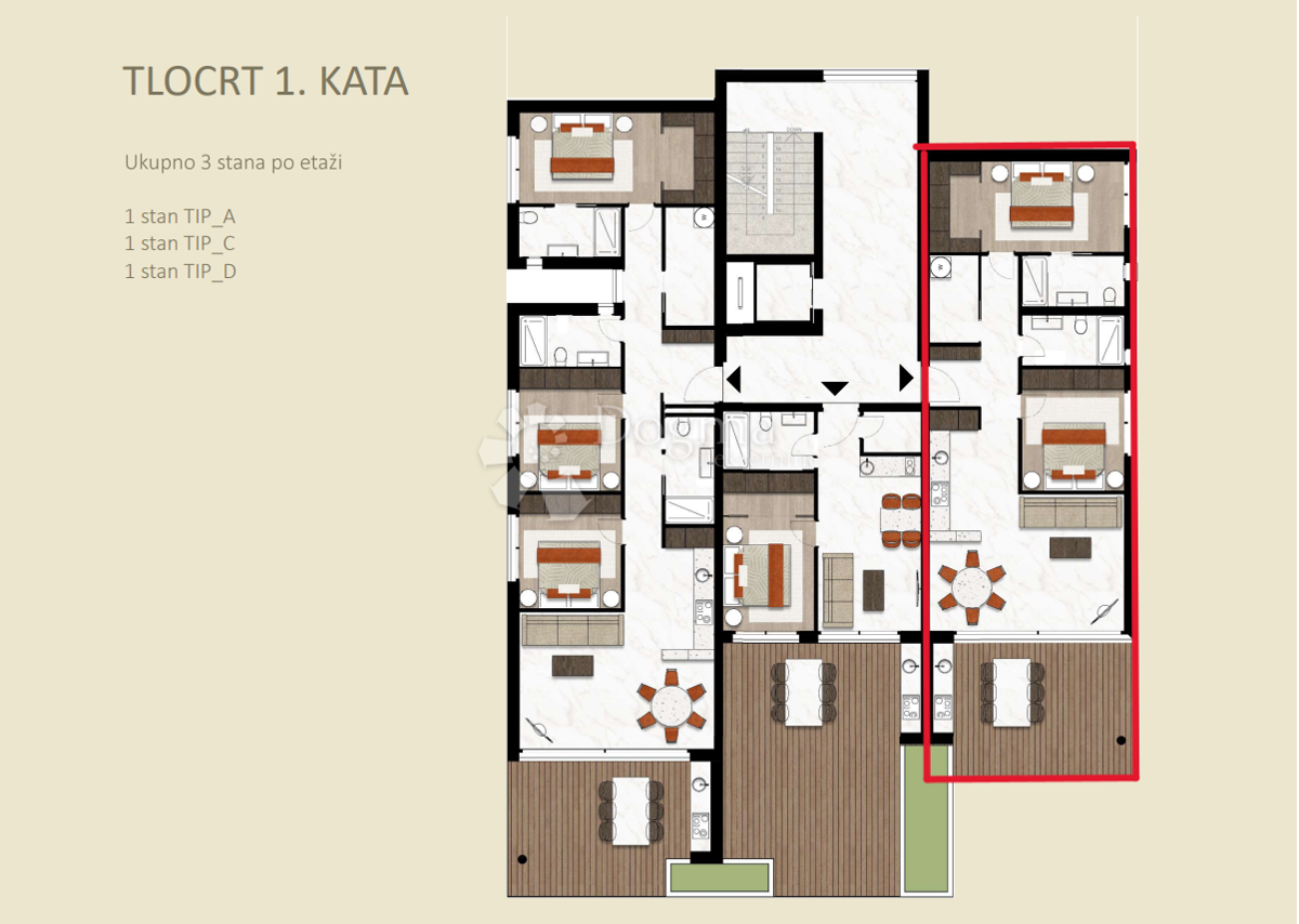 Allogio Novigrad, 115.10m2