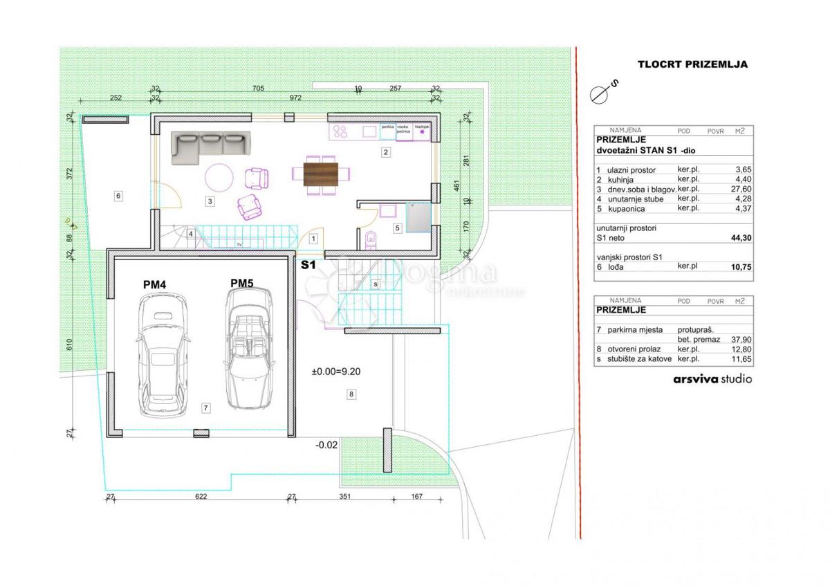 Allogio Petrčane, Zadar - Okolica, 109,98m2