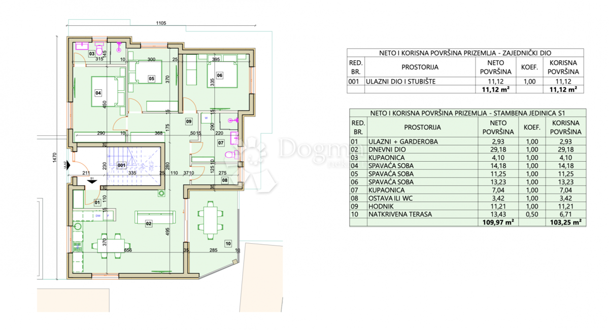 Allogio Vodice, 103,25m2