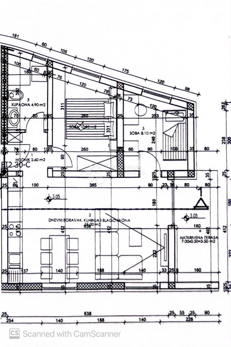 Allogio Monteserpo - Komunal, Pula, 42,75m2