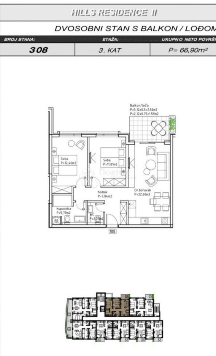 Allogio Makarska, 66,90m2
