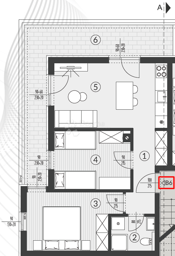 Allogio Šikići, Pula, 51,03m2