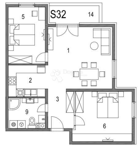 Allogio Klinča Sela, 73,17m2