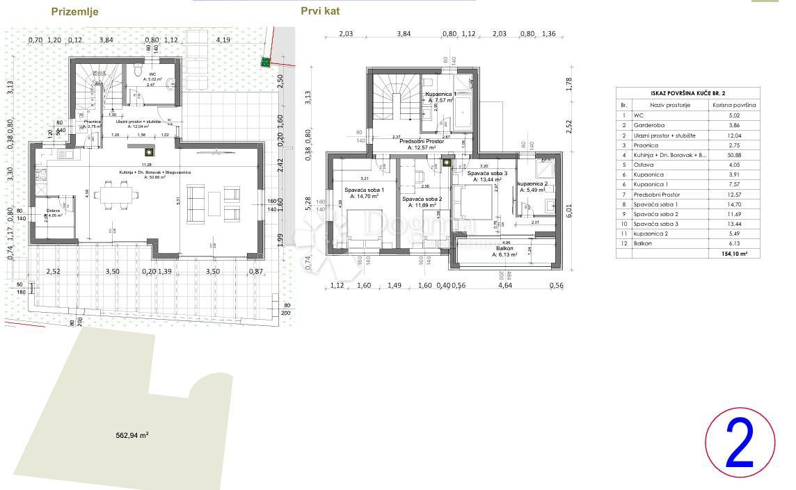 Terreno edificabile Barban, 544m2