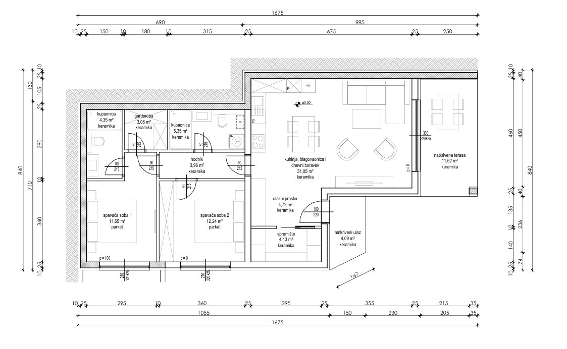 Allogio Preko, 93,29m2