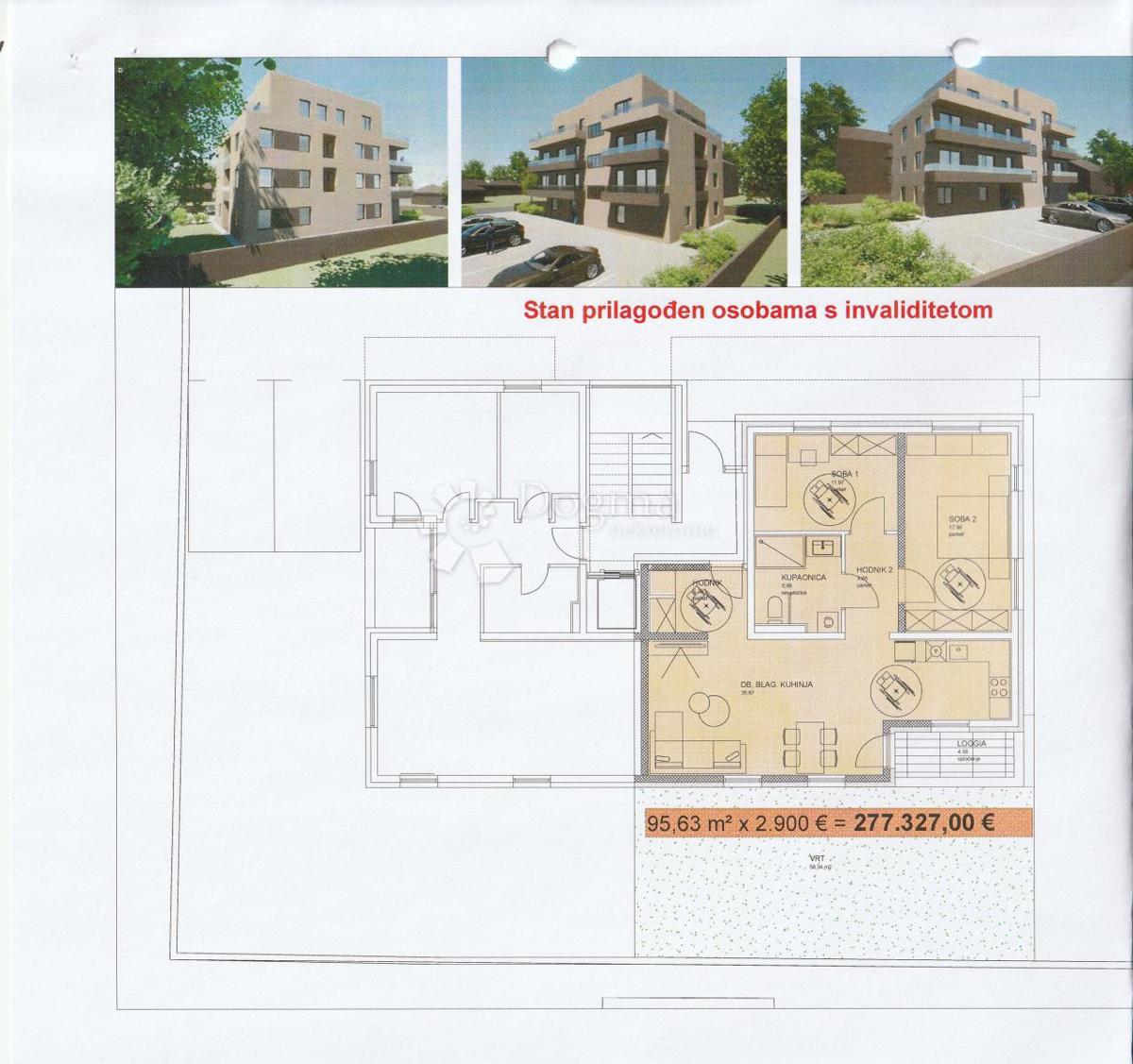 Allogio Sesvetski Kraljevec, Sesvete, 95,63m2