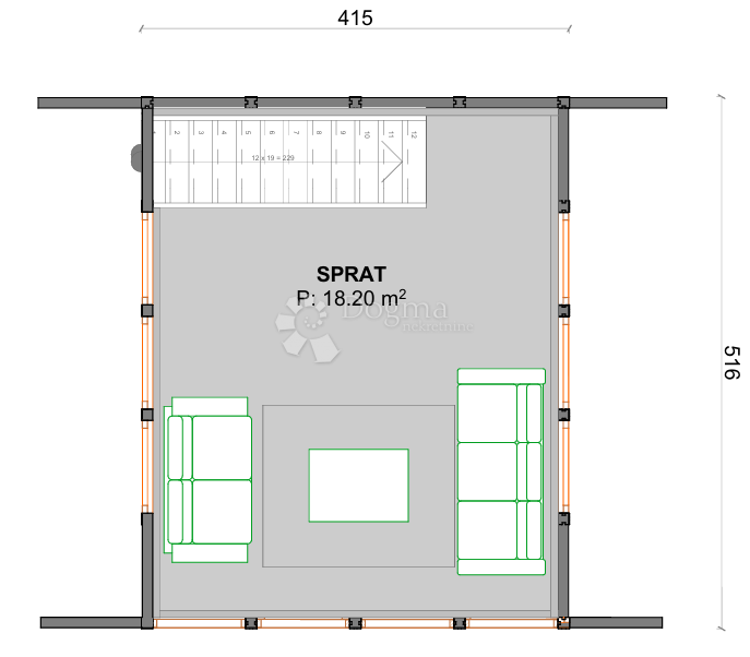 Casa Delnice, 53,25m2