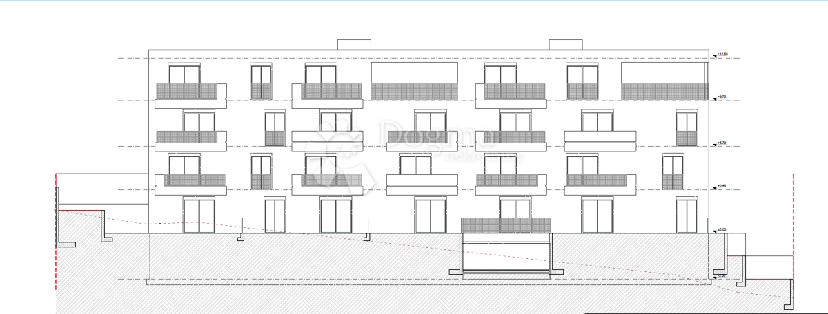 Attico di lusso con Jacuzzi, vista mare e due posti auto in garage – Terzo piano (Mavarčica)