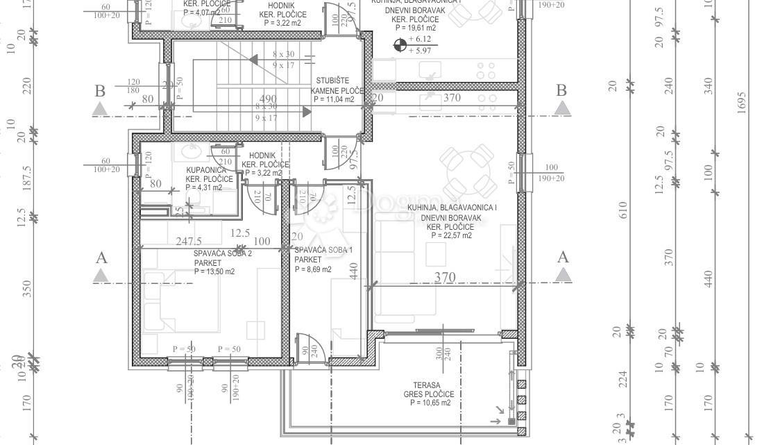 Allogio Petrčane, Zadar - Okolica, 78,34m2