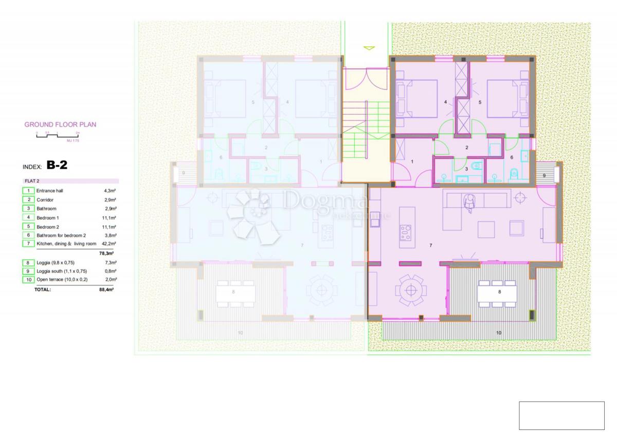 Allogio Orebić, 88,40m2
