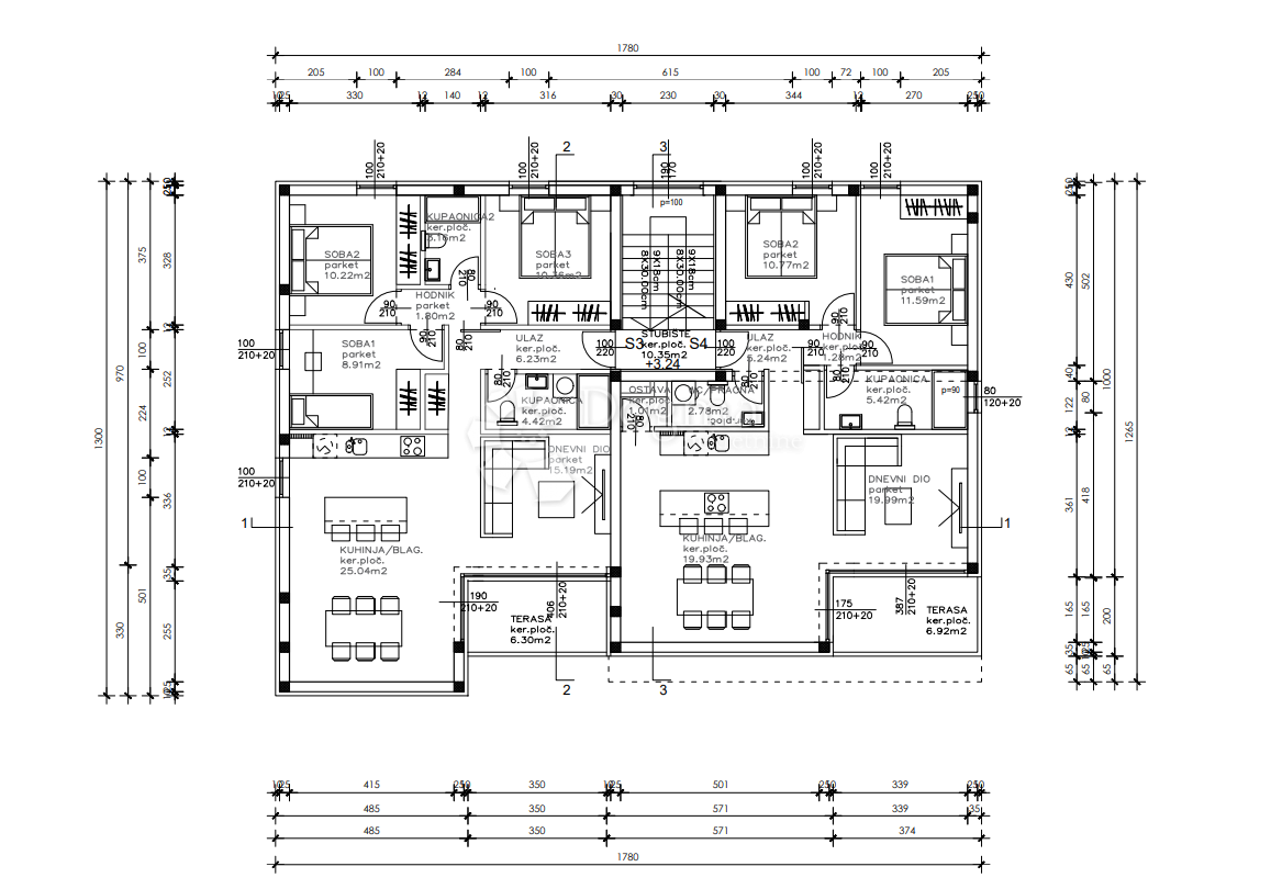 Allogio Sukošan, 91,16m2