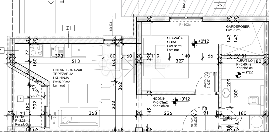 Allogio Drvenik, Gradac, 42,18m2