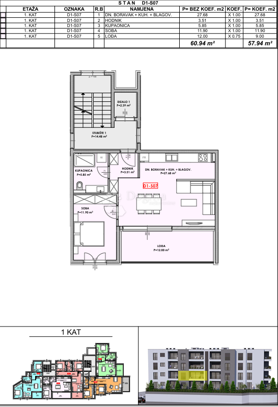 Allogio Omiš, 80,52m2