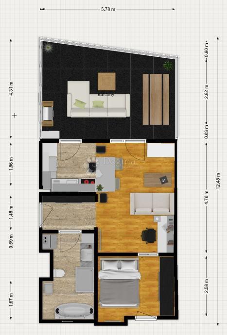 Allogio Centar, Samobor, 62,78m2