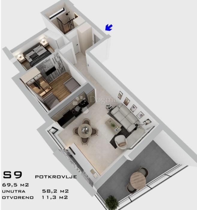 Allogio Bilice, Šibenik - Okolica, 71,40m2