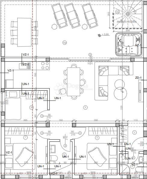 Appartamento Ljubač, Ražanac, 102,17m2