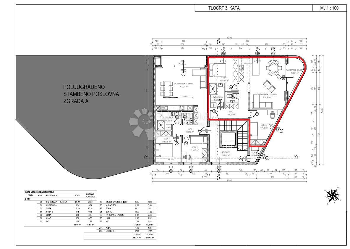 Allogio Tar, Tar-Vabriga, 64,57m2