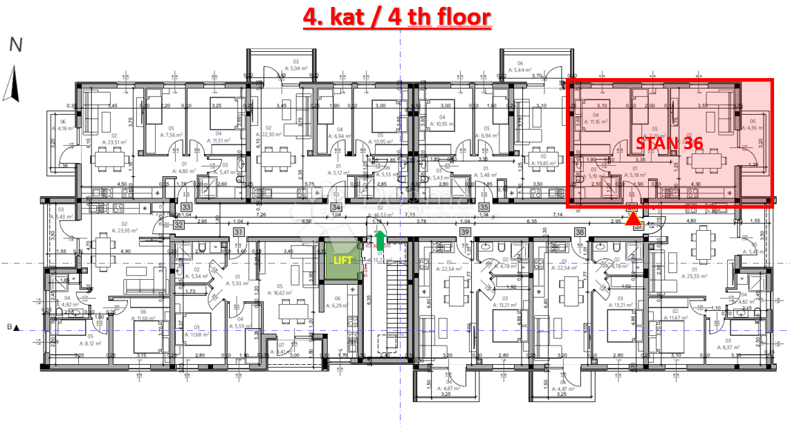 Allogio Monvidal, Pula, 54,96m2