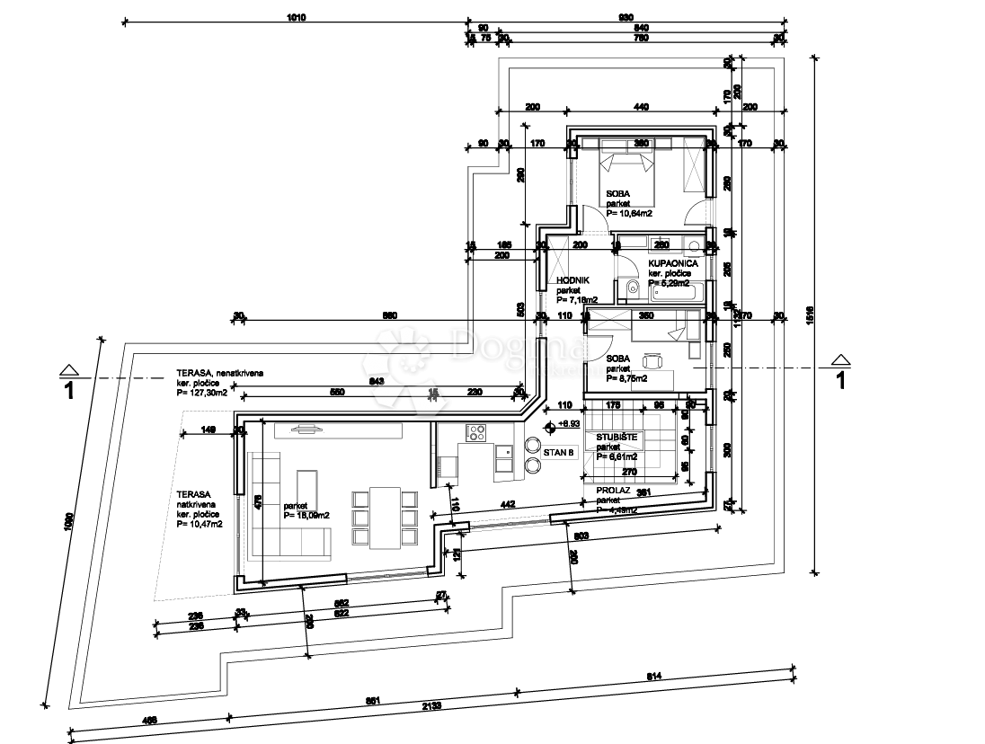 Allogio Kaštel Sućurac, Kaštela, 147,51m2