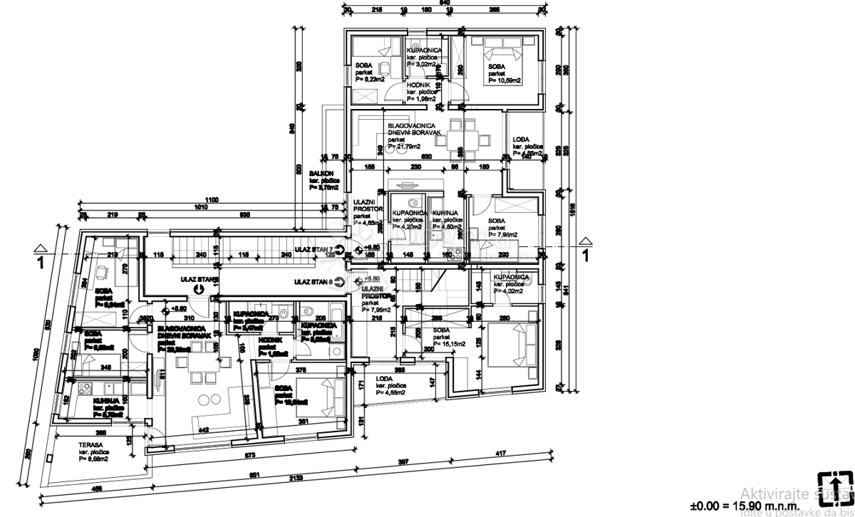 Allogio Kaštel Sućurac, Kaštela, 147,51m2