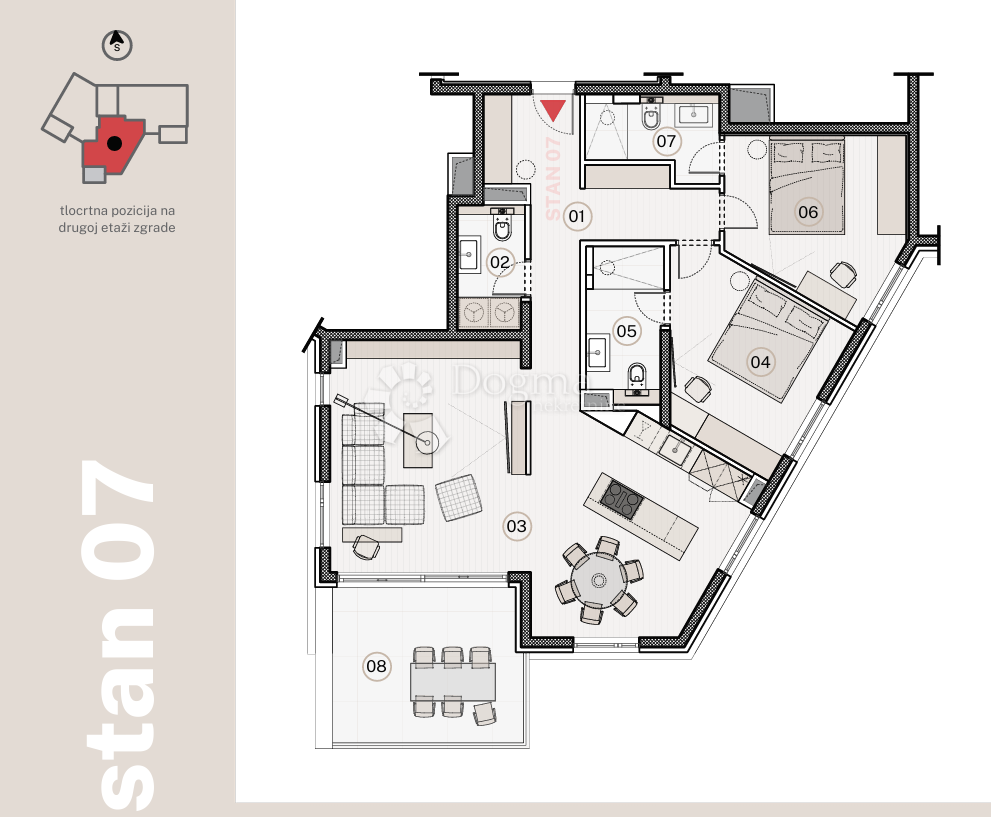 Allogio Jesenice, Dugi Rat, 96,79m2