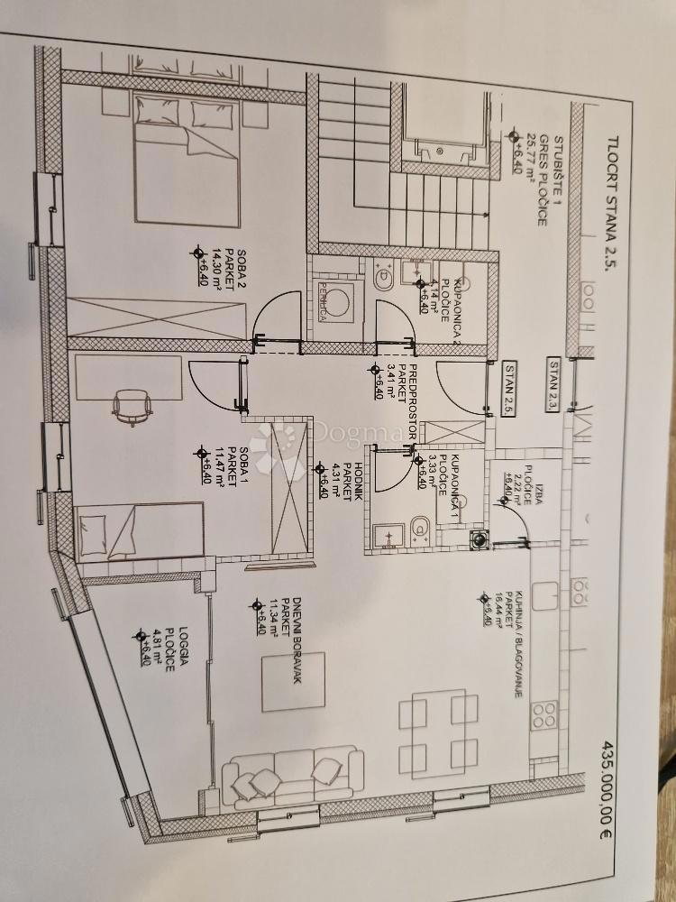 Appartamento Cres, 93,14m2