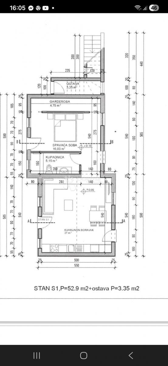 Casa Kaštel Lukšić, Kaštela, 68m2
